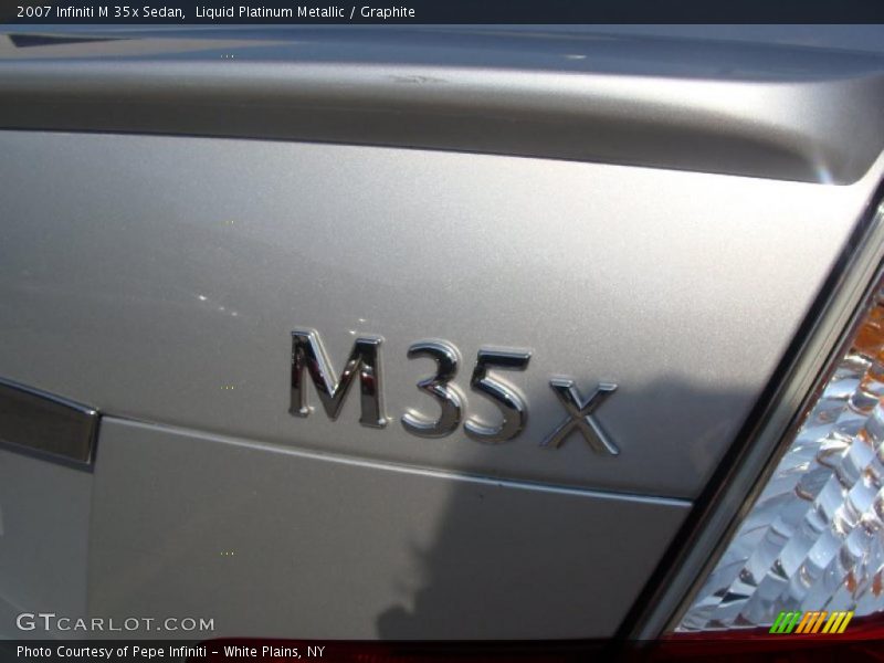 Liquid Platinum Metallic / Graphite 2007 Infiniti M 35x Sedan