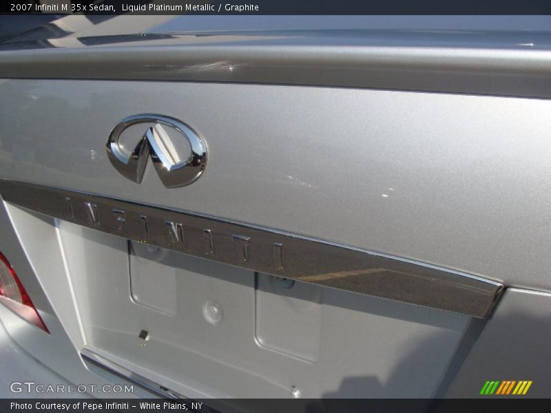 Liquid Platinum Metallic / Graphite 2007 Infiniti M 35x Sedan