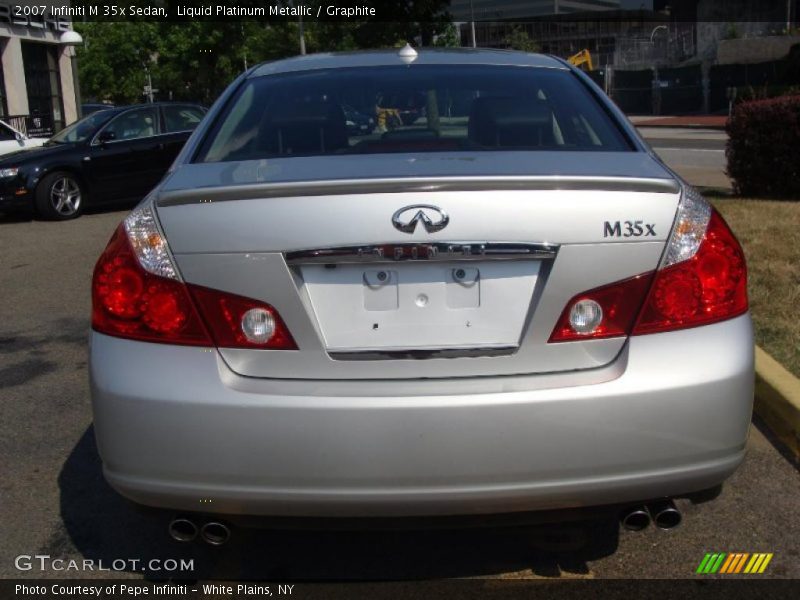 Liquid Platinum Metallic / Graphite 2007 Infiniti M 35x Sedan