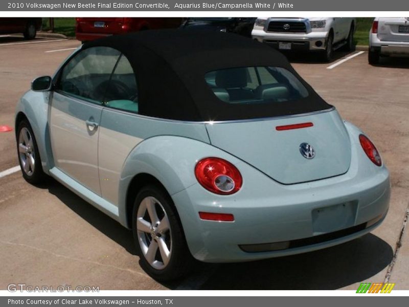 Aquarius Blue/Campanella White / White 2010 Volkswagen New Beetle Final Edition Convertible
