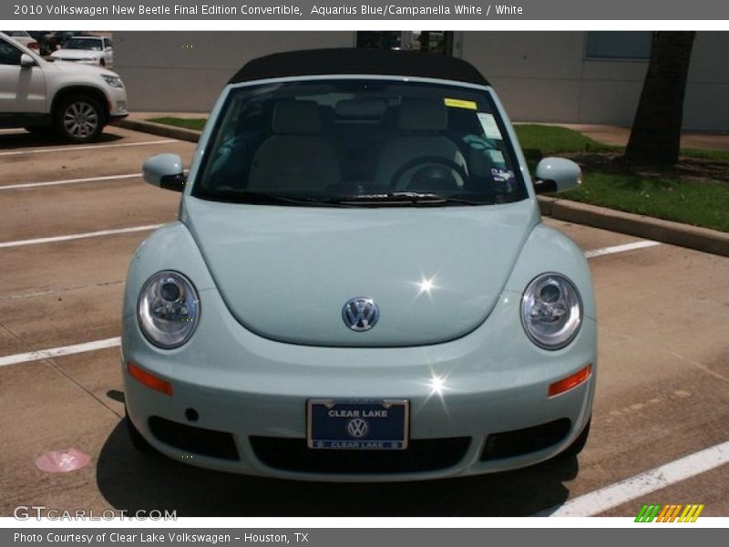 Aquarius Blue/Campanella White / White 2010 Volkswagen New Beetle Final Edition Convertible