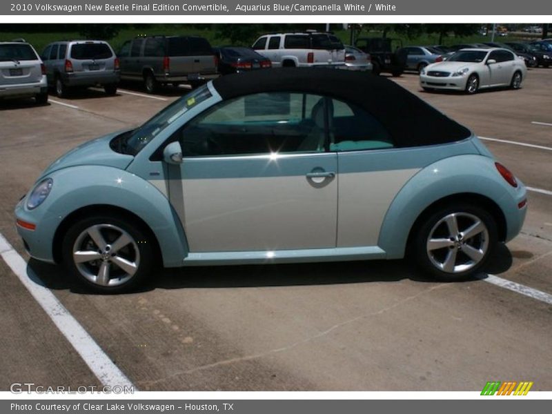 Aquarius Blue/Campanella White / White 2010 Volkswagen New Beetle Final Edition Convertible