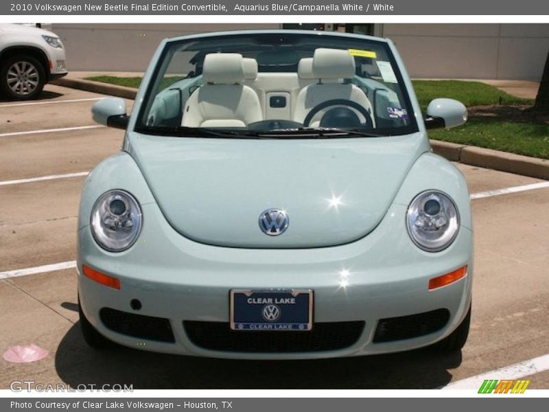 Aquarius Blue/Campanella White / White 2010 Volkswagen New Beetle Final Edition Convertible