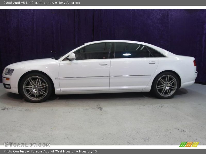 Ibis White / Amaretto 2008 Audi A8 L 4.2 quattro