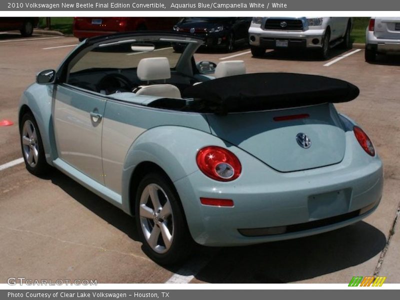 Aquarius Blue/Campanella White / White 2010 Volkswagen New Beetle Final Edition Convertible