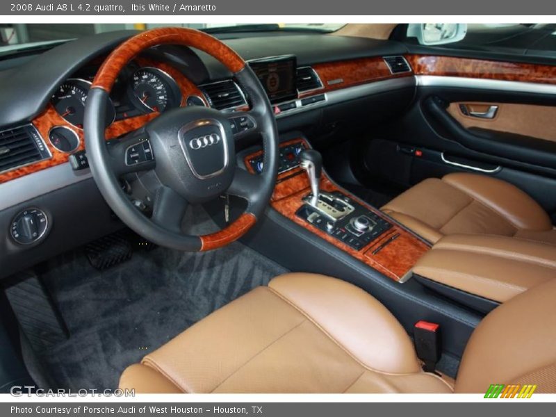Ibis White / Amaretto 2008 Audi A8 L 4.2 quattro
