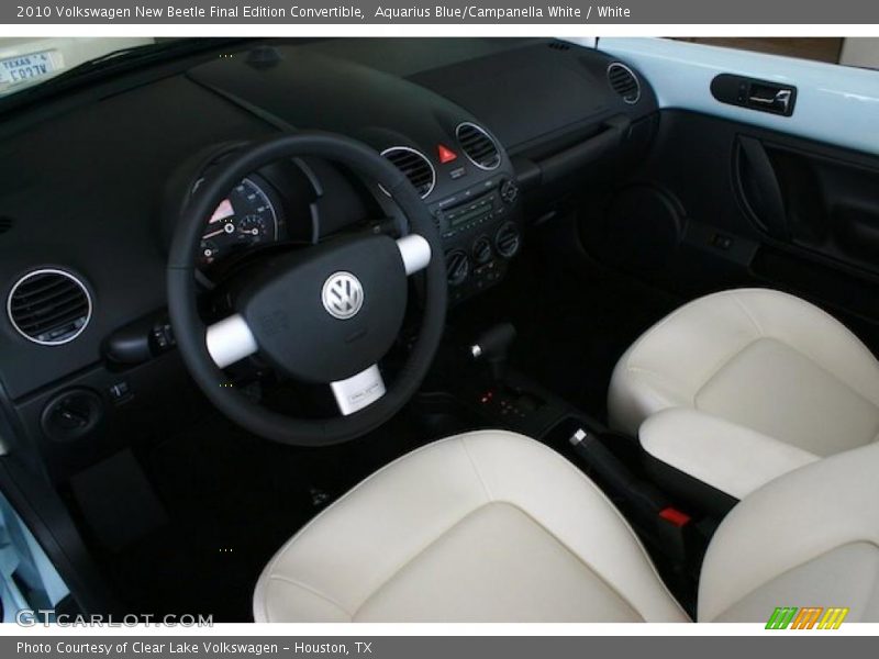 Aquarius Blue/Campanella White / White 2010 Volkswagen New Beetle Final Edition Convertible
