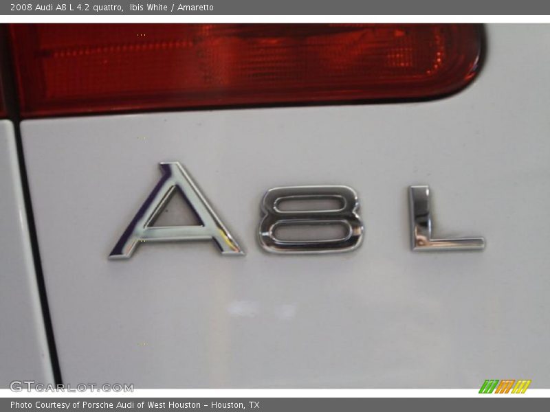 Ibis White / Amaretto 2008 Audi A8 L 4.2 quattro