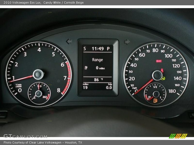 Candy White / Cornsilk Beige 2010 Volkswagen Eos Lux