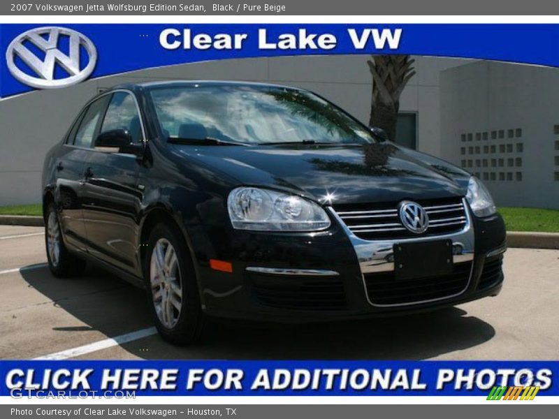 Black / Pure Beige 2007 Volkswagen Jetta Wolfsburg Edition Sedan