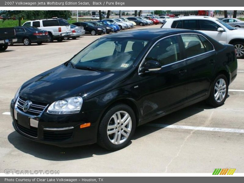 Black / Pure Beige 2007 Volkswagen Jetta Wolfsburg Edition Sedan