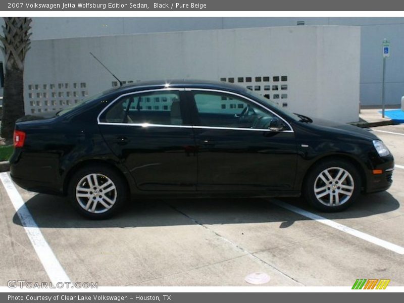 Black / Pure Beige 2007 Volkswagen Jetta Wolfsburg Edition Sedan