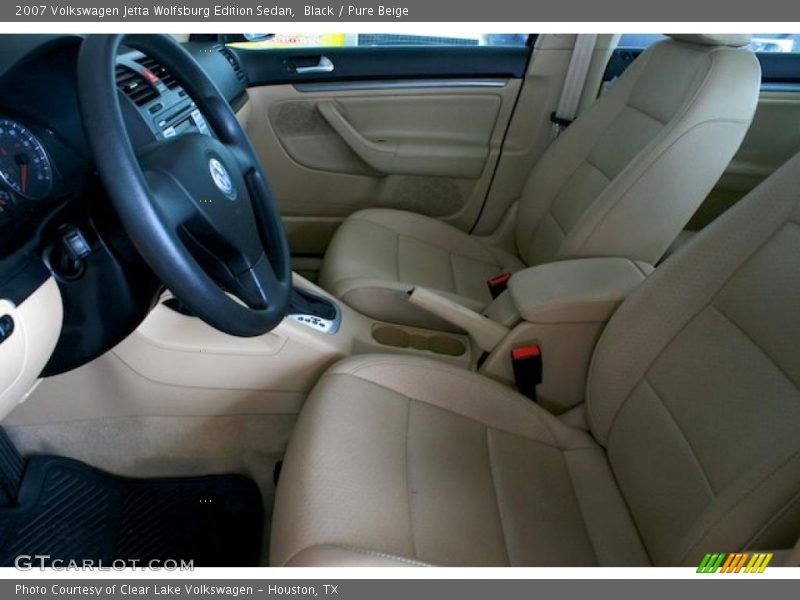 Black / Pure Beige 2007 Volkswagen Jetta Wolfsburg Edition Sedan
