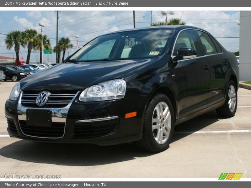 Black / Pure Beige 2007 Volkswagen Jetta Wolfsburg Edition Sedan