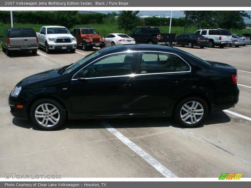 Black / Pure Beige 2007 Volkswagen Jetta Wolfsburg Edition Sedan