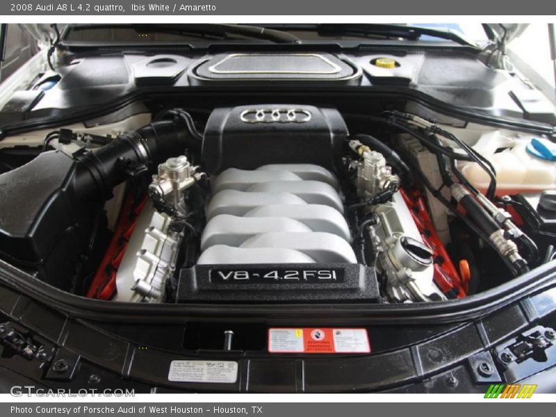 Ibis White / Amaretto 2008 Audi A8 L 4.2 quattro
