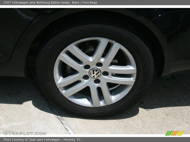 Black / Pure Beige 2007 Volkswagen Jetta Wolfsburg Edition Sedan