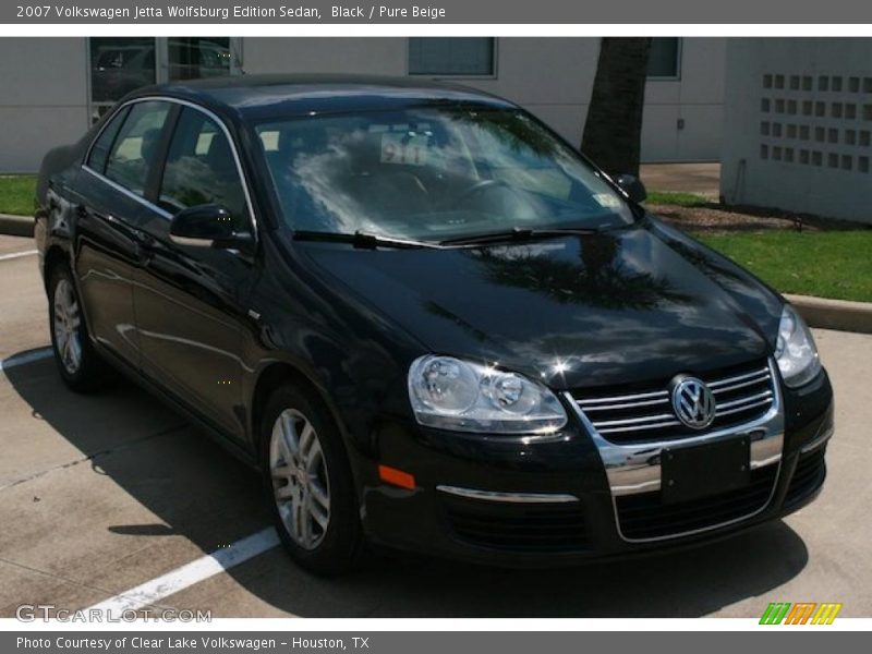 Black / Pure Beige 2007 Volkswagen Jetta Wolfsburg Edition Sedan