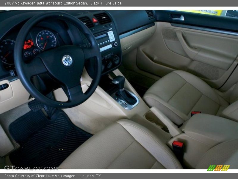 Black / Pure Beige 2007 Volkswagen Jetta Wolfsburg Edition Sedan