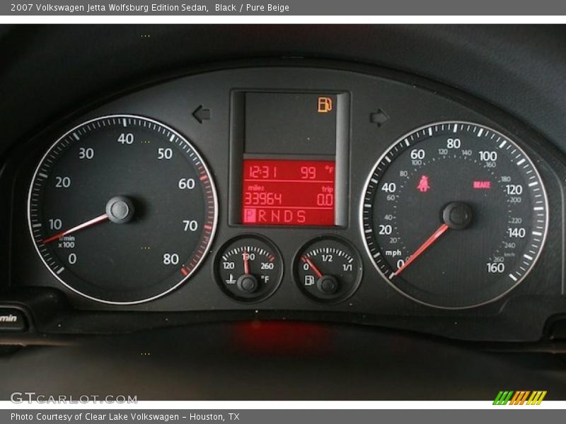 Black / Pure Beige 2007 Volkswagen Jetta Wolfsburg Edition Sedan