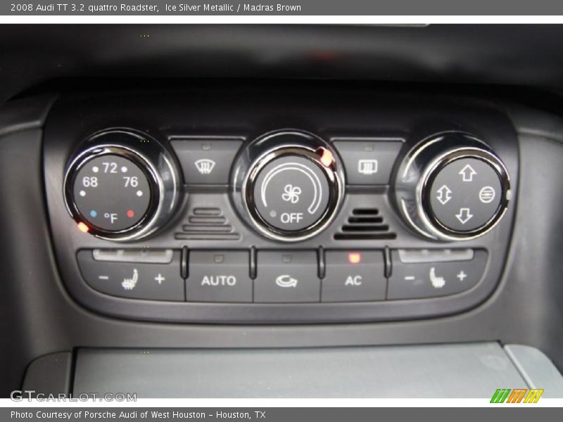 Ice Silver Metallic / Madras Brown 2008 Audi TT 3.2 quattro Roadster