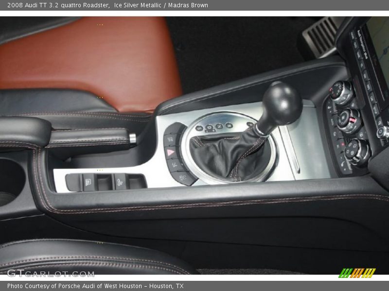 Ice Silver Metallic / Madras Brown 2008 Audi TT 3.2 quattro Roadster