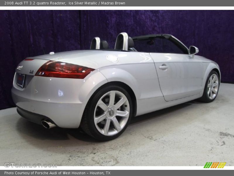 Ice Silver Metallic / Madras Brown 2008 Audi TT 3.2 quattro Roadster