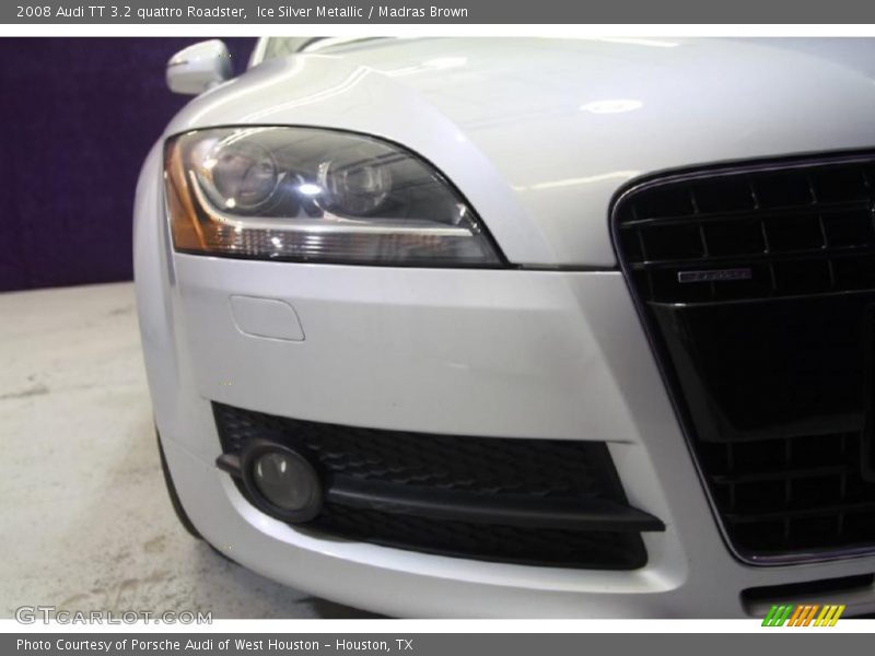 Ice Silver Metallic / Madras Brown 2008 Audi TT 3.2 quattro Roadster