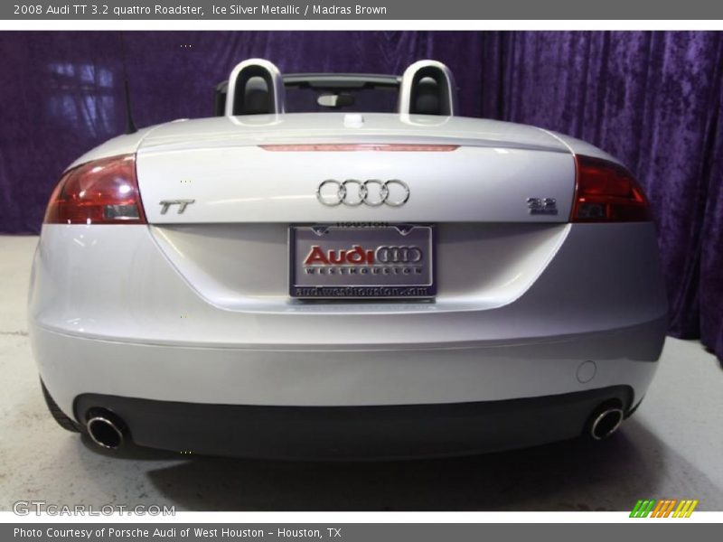 Ice Silver Metallic / Madras Brown 2008 Audi TT 3.2 quattro Roadster