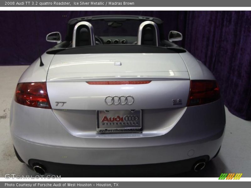 Ice Silver Metallic / Madras Brown 2008 Audi TT 3.2 quattro Roadster