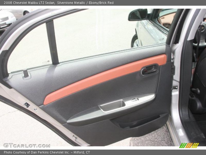 Silverstone Metallic / Ebony/Brick Red 2008 Chevrolet Malibu LTZ Sedan