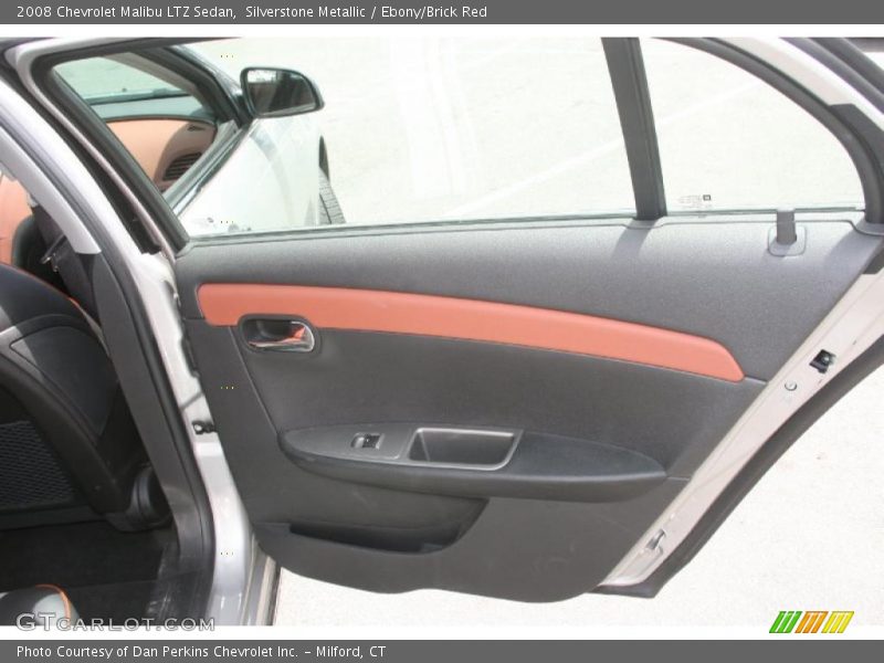 Silverstone Metallic / Ebony/Brick Red 2008 Chevrolet Malibu LTZ Sedan