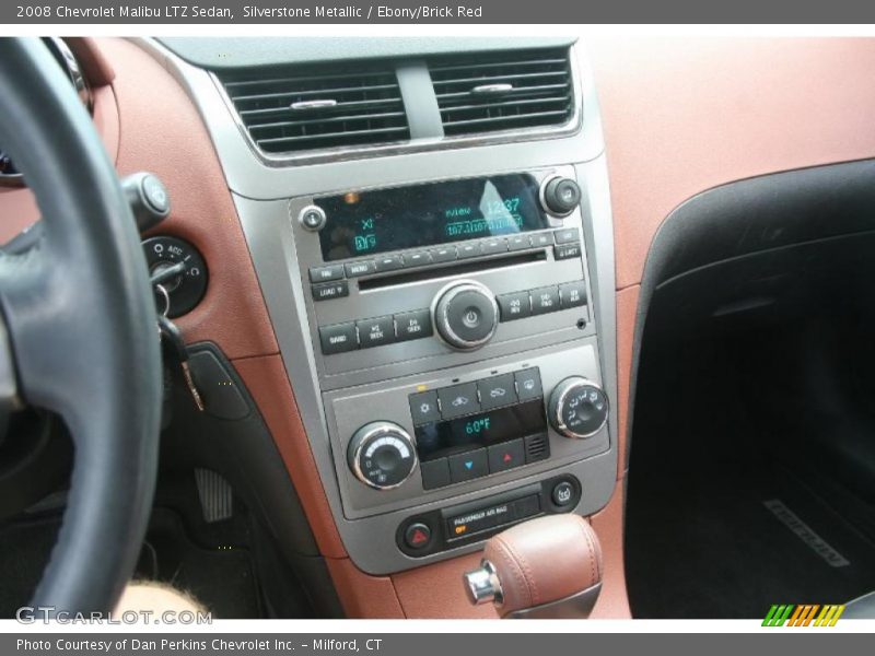 Silverstone Metallic / Ebony/Brick Red 2008 Chevrolet Malibu LTZ Sedan