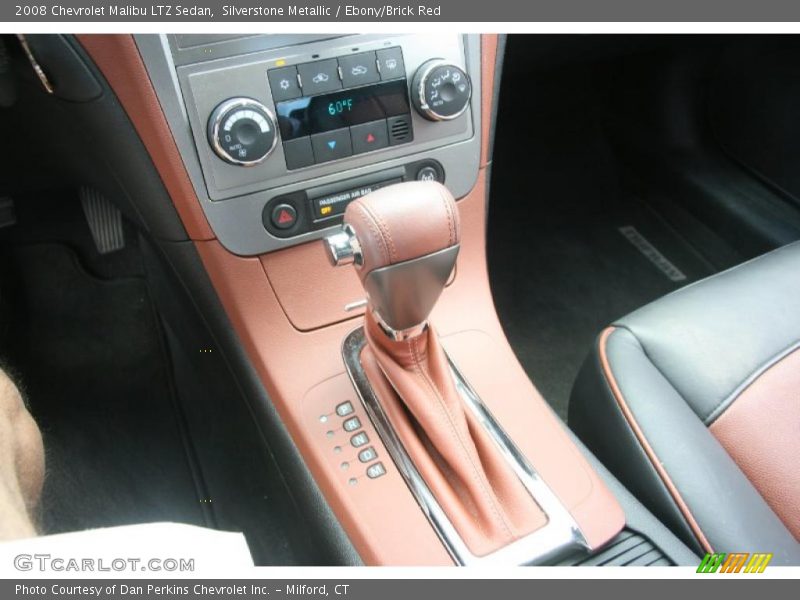Silverstone Metallic / Ebony/Brick Red 2008 Chevrolet Malibu LTZ Sedan
