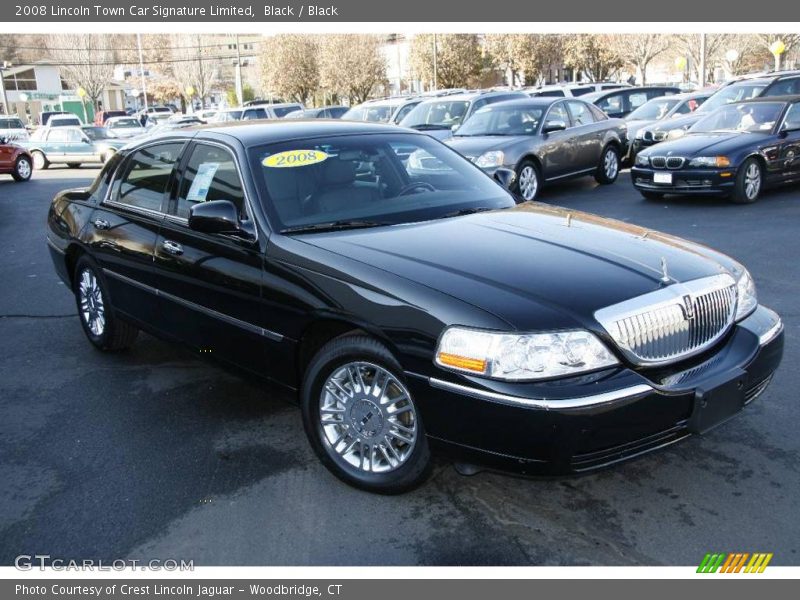 Black / Black 2008 Lincoln Town Car Signature Limited