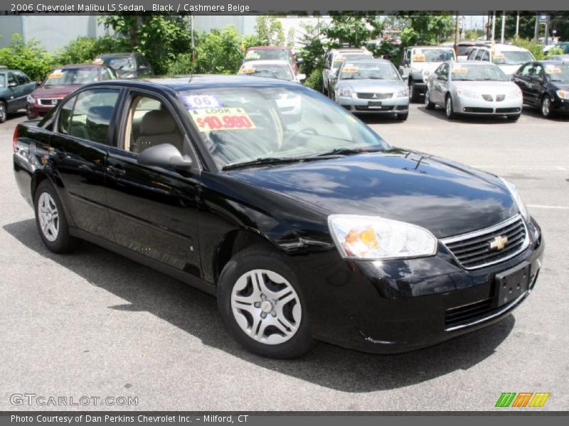Black / Cashmere Beige 2006 Chevrolet Malibu LS Sedan