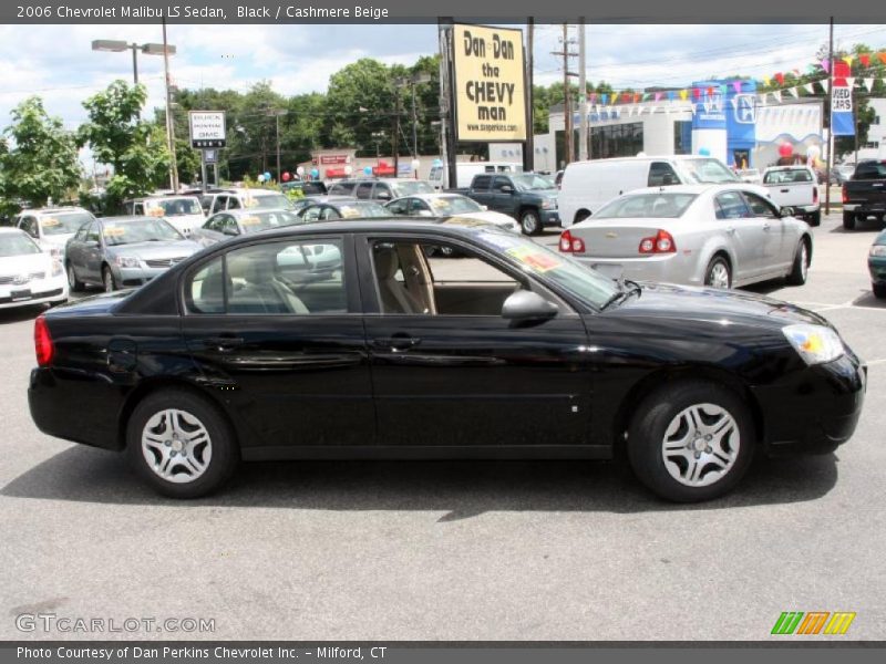 Black / Cashmere Beige 2006 Chevrolet Malibu LS Sedan