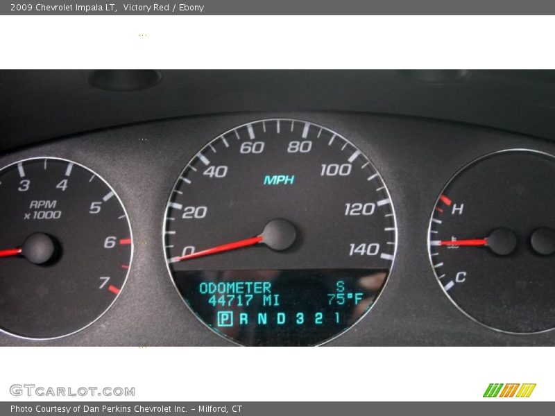 Victory Red / Ebony 2009 Chevrolet Impala LT