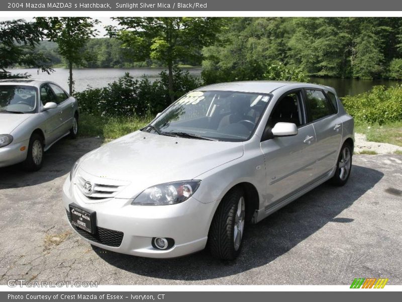 Sunlight Silver Mica / Black/Red 2004 Mazda MAZDA3 s Hatchback