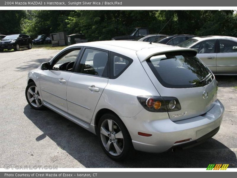 Sunlight Silver Mica / Black/Red 2004 Mazda MAZDA3 s Hatchback
