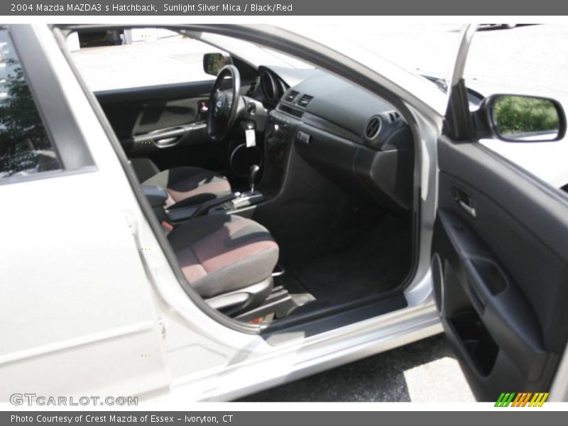 Sunlight Silver Mica / Black/Red 2004 Mazda MAZDA3 s Hatchback
