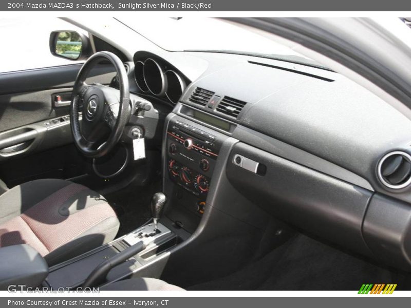 Sunlight Silver Mica / Black/Red 2004 Mazda MAZDA3 s Hatchback