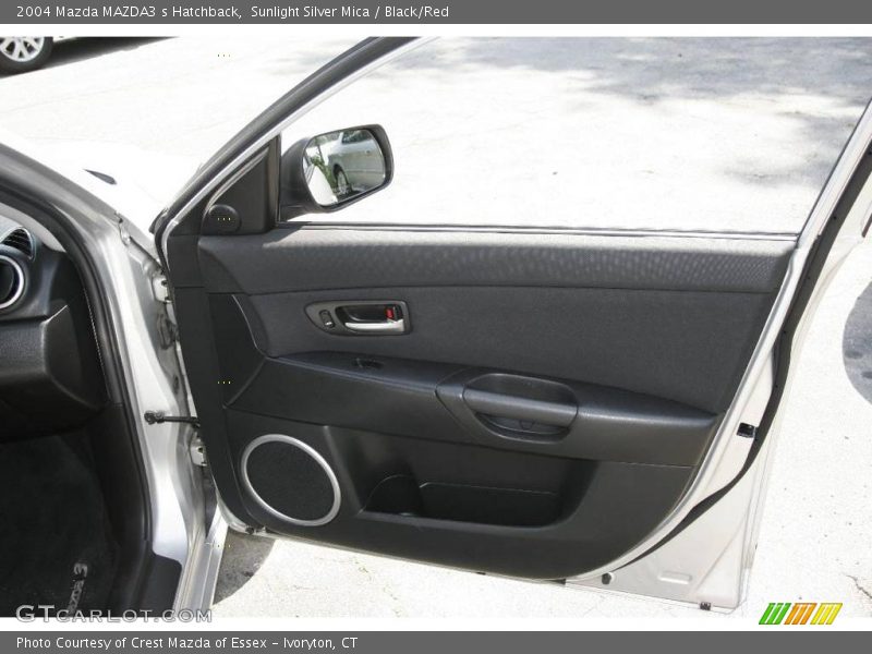 Sunlight Silver Mica / Black/Red 2004 Mazda MAZDA3 s Hatchback