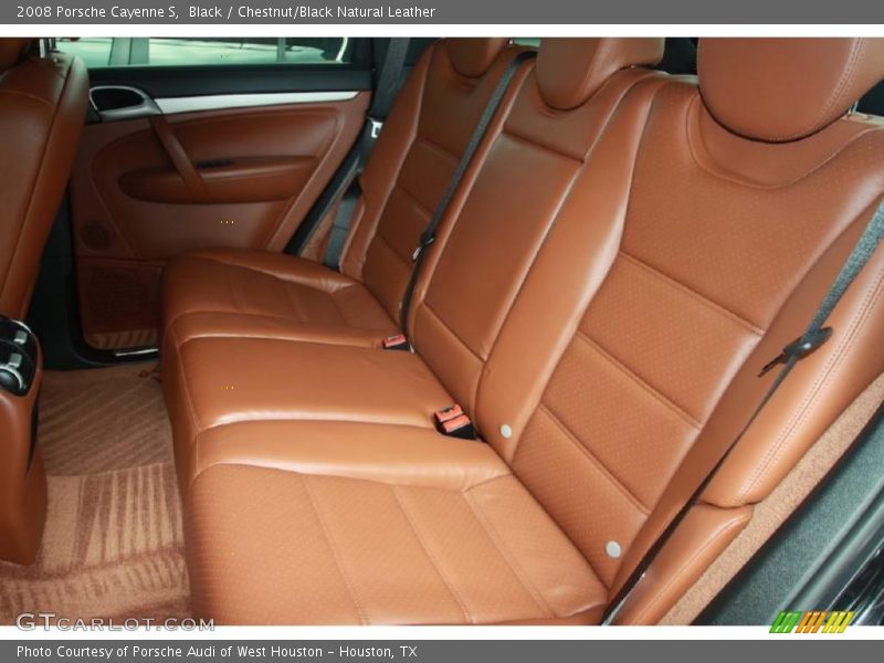 Black / Chestnut/Black Natural Leather 2008 Porsche Cayenne S