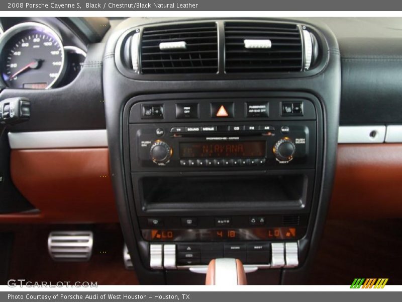 Black / Chestnut/Black Natural Leather 2008 Porsche Cayenne S