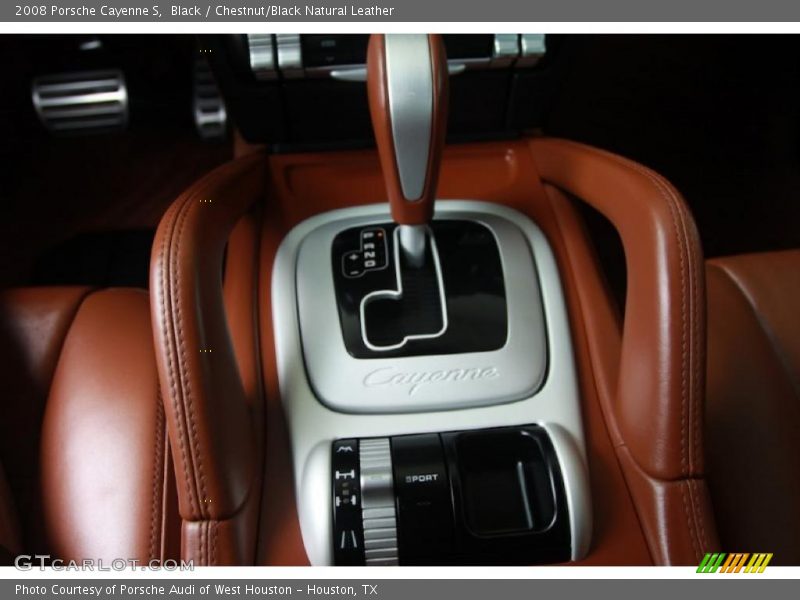 Black / Chestnut/Black Natural Leather 2008 Porsche Cayenne S