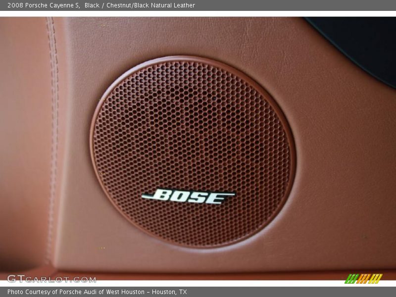 Black / Chestnut/Black Natural Leather 2008 Porsche Cayenne S