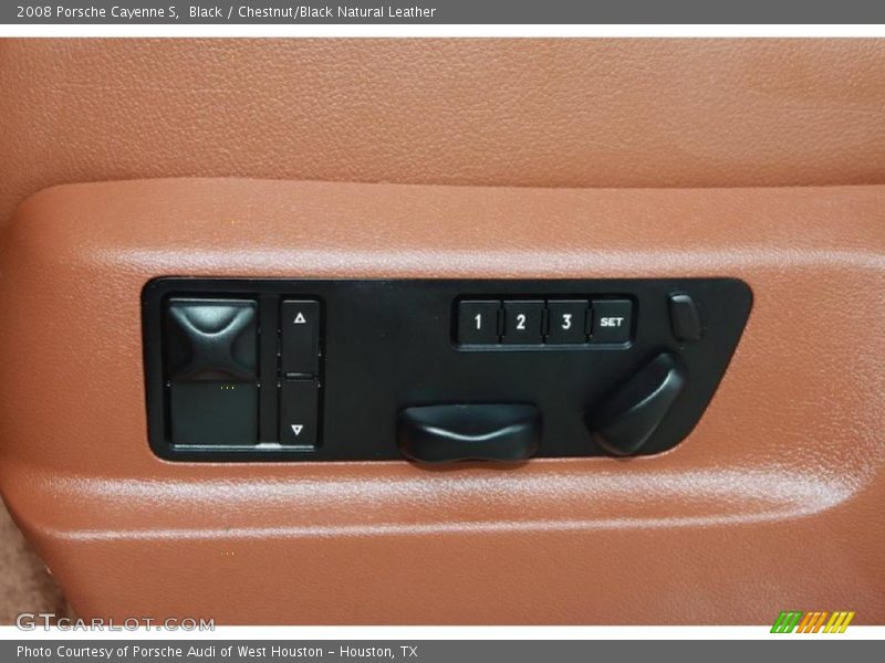 Black / Chestnut/Black Natural Leather 2008 Porsche Cayenne S