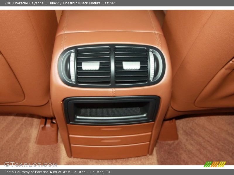 Black / Chestnut/Black Natural Leather 2008 Porsche Cayenne S
