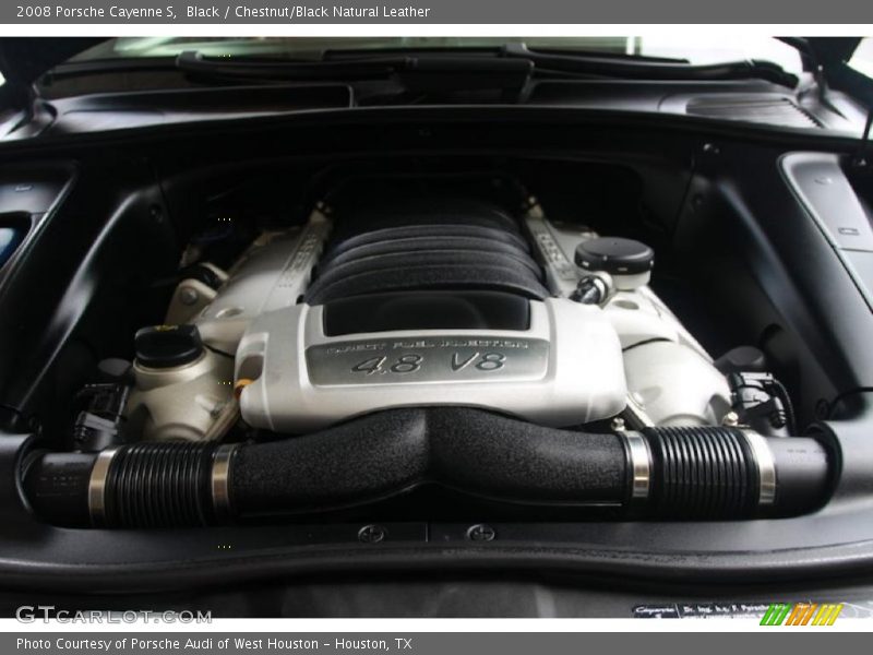Black / Chestnut/Black Natural Leather 2008 Porsche Cayenne S
